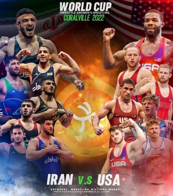 دیدار ایران و آمریکا در جام جهانی کشتی آزاد,جام جهانی کشتی آزاد 2022