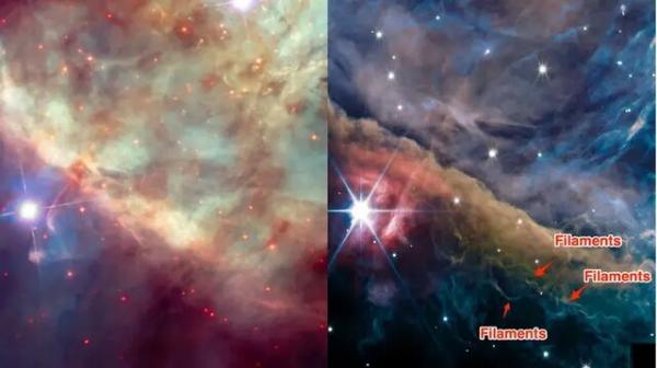 کیفیت تصاویر تلسکوپ فضایی جیمزوب و تلسکوپ فضایی هابل,ستاره شناسی