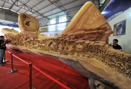 حکاکی,طولانی ترین حکاکی چوب دنیا