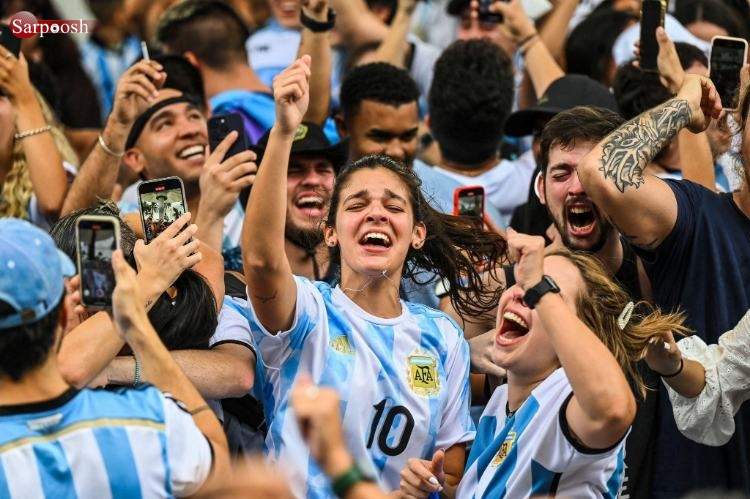 تصاویر تماشاگران زن فینال جام جهانی 2022 قطر,عکس های تماشاگران دیدار فرانسه و آرژانتین,تصاوبر تماشاگران جام جهانی قطر
