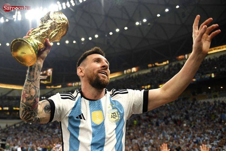 تصاویر اهدای کاپ جام جهانی 2022 قطر به آرژانتین,عکس های دیدار آرژانتین و فرانسه,تصاویر اهدای کاپ جام جهانی به آرژانتین