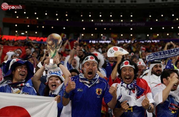 تصاویر اشک‌ها و لبخندها در هفته پایانی مرحله گروهی جام جهانی,عکس های تماشاگران ژاپن,تصاویر تماشاگران کره جنوبی