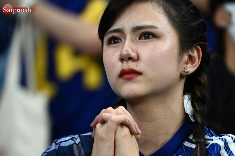 تصاویر تماشاگران زن جام جهانی قطر,تصاویر تماشاگران زن در جام جهانی 2022 قطر,تصاویر تماشاگران ژاپن