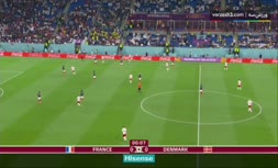 فیلم/ خلاصه دیدار فرانسه 2-1 دانمارک؛ برد آبی‌ها با دبل امباپه
