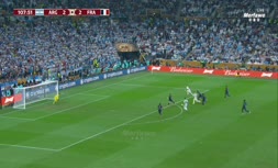 فیلم/ گل سوم آرژانتین به فرانسه توسط لیونل مسی 