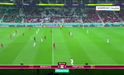 فیلم/ خلاصه دیدار پرتغال 0-1 مراکش؛ حذف یاران رونالدو از جام جهانی