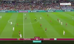 فیلم/ خلاصه دیدار پرتغال 2 -0 اروگوئه؛ صعود یاران رونالدو با درخشش برونو فرناندز