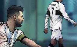کاریکاتور در مورد عدم رویارویی مسی و رونالدو در فینال جام جهانی,کاریکاتور,عکس کاریکاتور,کاریکاتور ورزشی