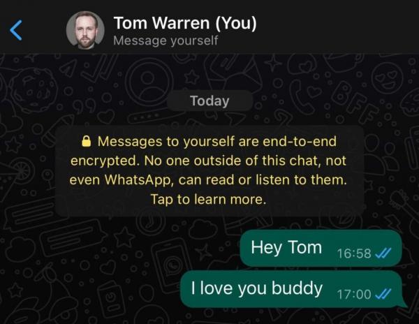 ویژگی «Message Yourself»,Saved Messages تلگرام