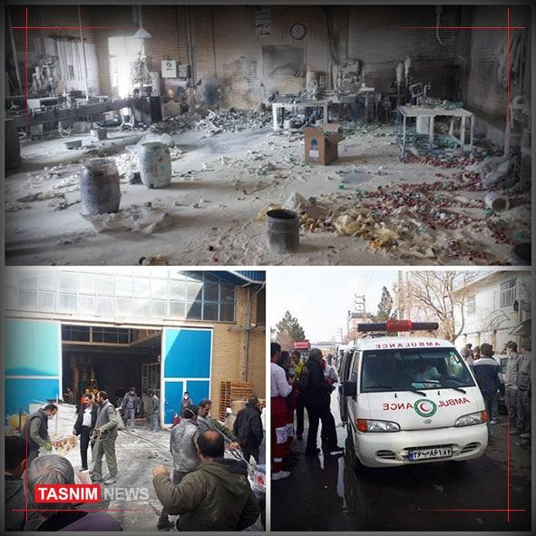 انفجار کارخانه رنگ‌سازی در آذرشهر,انفجار