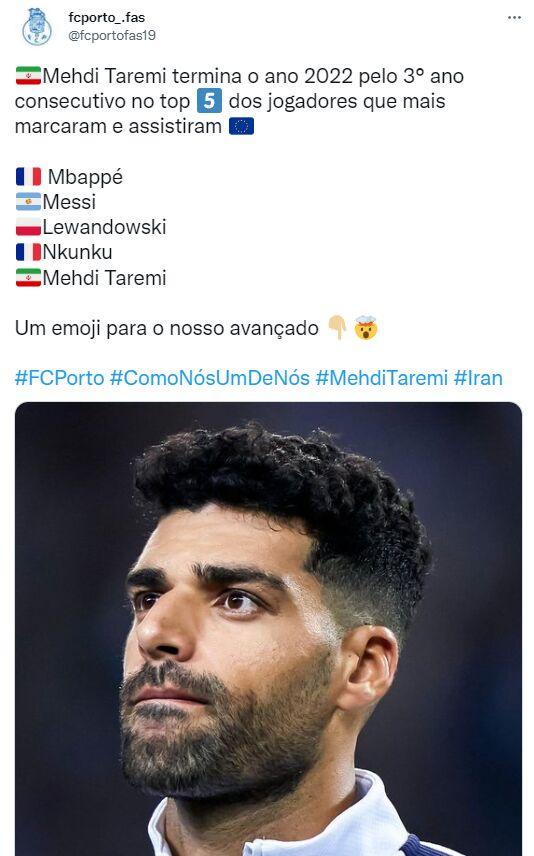 مهدی طارمی مهدی طارمی,طارمی در جمع ۵ بازیکن برتر اروپا