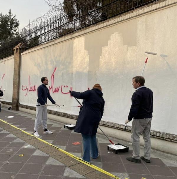 شعارنویسی علیه سفارت انگلیس,شهرداری تهران