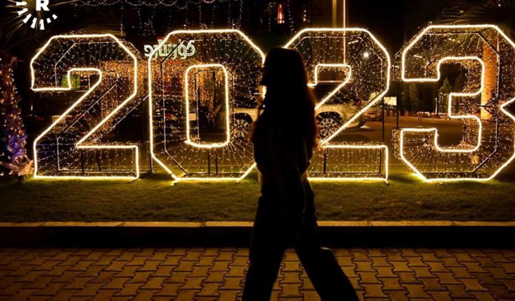 تصاویر استقبال از سال نوی میلادی 2023 در اربیل,عکس های استقبال از سال نوی میلادی در اربیل,تصاویر حال و هوای سال نوی میلادی 2023 در اربیل