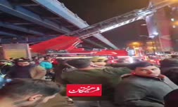 فیلم/ آتش‌سوزی در پاساژ علاءالدین تهران