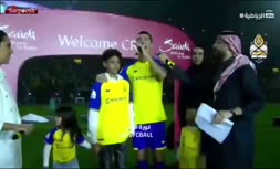 فیلم/ عربی صحبت کردن کریستیانو برای هواداران النصر