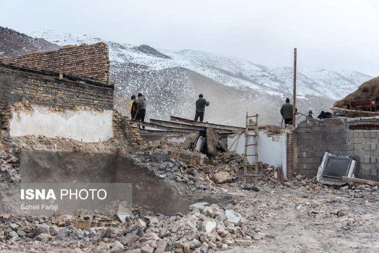 تصاویر زلزله خوی,تصاویر خوی یک هفته بعد از زلزله,عکس های زلزله خوی در بهمن 1401