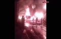 فیلم/ آتش‌سوزی کارخانه روغن خودرو در آذرشهر