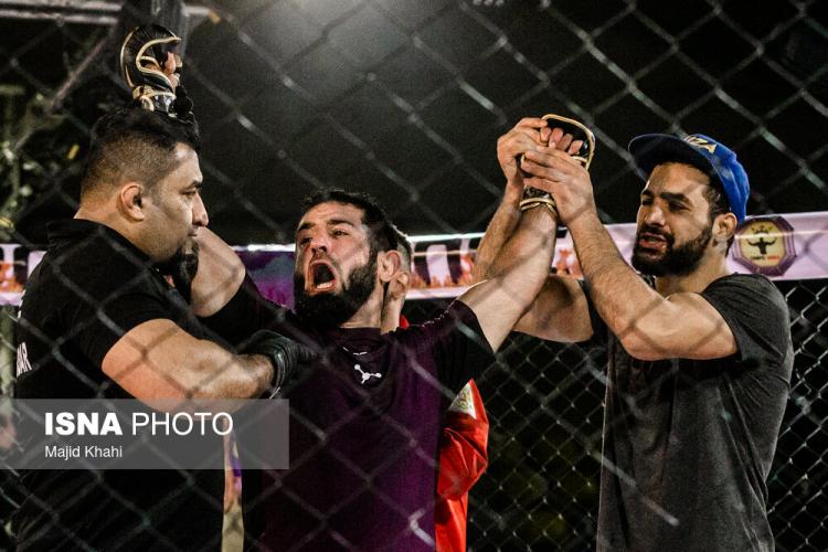 تصاویر اولین دوره مسابقات MMA در ایران,عکس های مسابقات MMA در ایران,تصاویری از مسابقات مبارزه در قفس در ایران