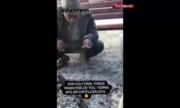 فیلم/ خاکستر خوردن برای تسکین غم؛ رسم عجیب مردها در ترکیه