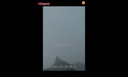 فیلم/ لحظه باورنکردنی از اصابت صاعقه به مجسمه مشهور مسیح