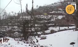 فیلم/ بارش برف در شمال مراکش