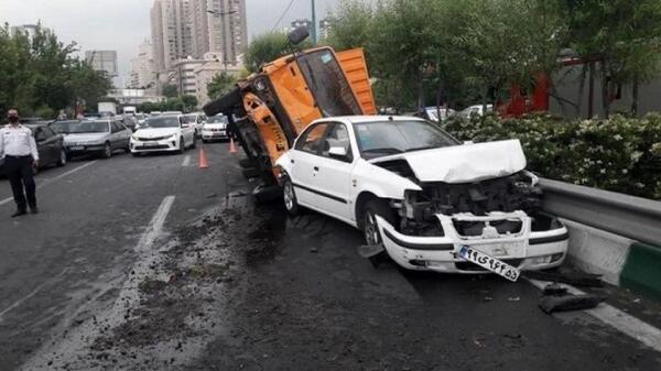 زلزله تصادفات ترافیکی در تهران,تصادفات ترافیکی در شهر تهران