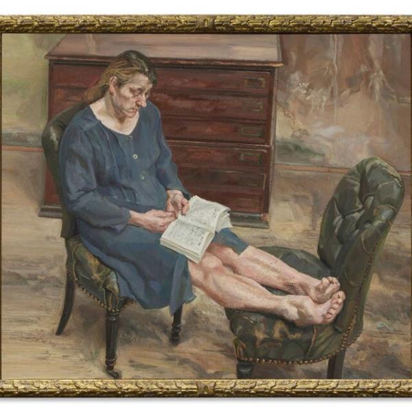 لوسیان فروید,نقاشی عجیب فروید از دخترش