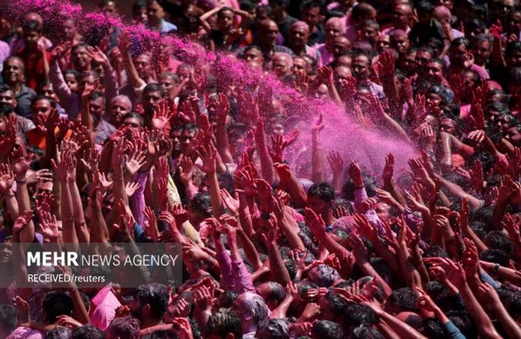 تصاویر جشنواره رنگ‌ها در هند,عکس های جشنواره رنگ‌ها در هند,تصاویر جشنواره هولی در سال 2023