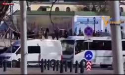 فیلم/ ورود غیر منتظره بایدن به اوکراین