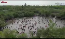 فیلم/ مراسم ماهیگیری سنتی و گروهی در کامبوج