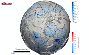 فیلم/ دقیق‌ترین مدل زمین‌شناسی 100 میلیون سال گذشته زمین
