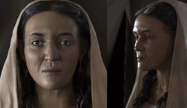 زن عربستانی, بقایای دو هزار ساله یک زن