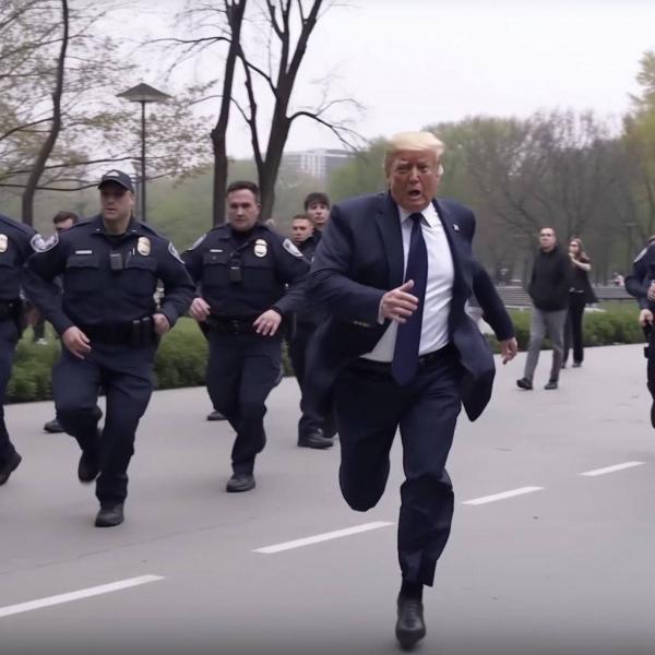 عکسهای بازداشت ترامپ, تصاویر ساخته شده با هوش مصنوعی از بازداشت ترامپ