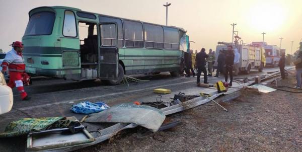 واژگونی اتوبوس در محور ایرانشهر به نیکشهر,تصادف در مسیر خاش - زاهدان