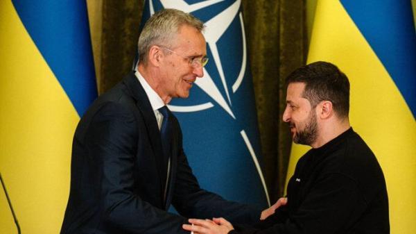 ولادیمیر زلنسکی,دیدار رئیس جمهور اوکراین و رئیس ناتو