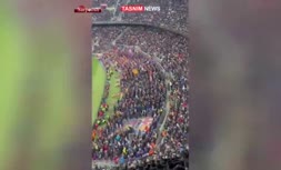 فیلم/ شعار «مسی مسی» هواداران بارسلونا در بازی با رئال مادرید