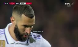 فیلم/ گل سوم رئال مادرید به بارسلونا توسط کریم بنزما