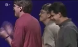 فیلم/ خوشحالی بیل گیتس در جشن رونمایی از ویندوز ۹۵