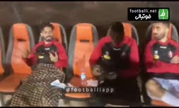 فیلم/ ماسک زدن بازیکنان پرسپولیس پس از انتشار گاز اشک‌آور!