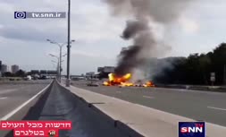 تصاویر جنجالی از انفجار مهیب یک خودروی تسلا وسط جاده!