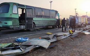 واژگونی اتوبوس در محور ایرانشهر به نیکشهر,تصادف در مسیر خاش - زاهدان