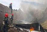 آتش سوزی,حادثه برای آتش‌نشان و دو عابرپیاده