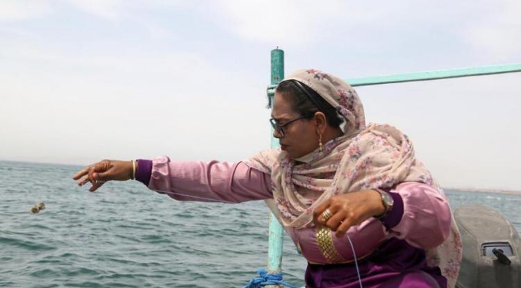 تصاویر زنان ماهیگیر در جزیره هنگام,عکس هایی از زنان ماهیگیر در جزیره هنگام,تصاویری از زنان ماهیگیر در جزیره هنگام