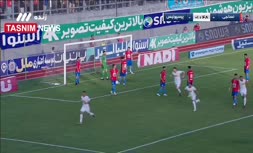 فیلم/ گل اول پرسپولیس به نساجی توسط علی نعمتی