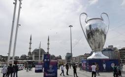 تصاویر نمایش جام غول‌پیکر لیگ قهرمانان اروپا در میدان تقسیم ترکیه,عکس های دیدار اینترمیلان و منچسترسیتی,تصاویر فینال لیگ قهرمانان اروپا