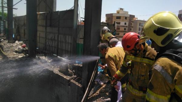 آتش‌سوزی ساختمان درحال ساخت در شمال‌غرب تهران,حوادث تهران