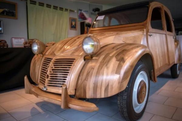 خودروی سیتروئن ساخته شده از چوب,خودروی کلاسیک سیتروئن