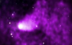خوشه کهکشانی,کشف یک دنباله گازی رکوردشکن در پی یک خوشه کهکشانی