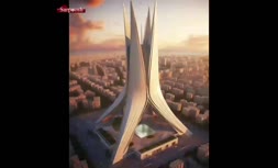 فیلم/ بازسازی حیرت‌آور برج آزادی توسط هوش مصنوعی