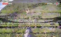 فیلم/ لحظه هولناک انهدام خودروهای زرهی و یک پایگاه ارتش اوکراین توسط بالگردهای روسیه